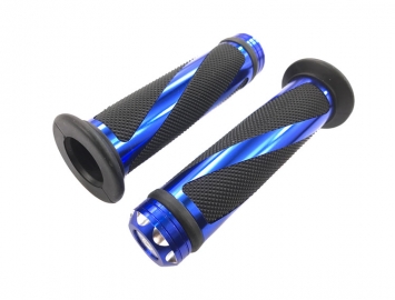 ModCycles - Aftermarket MYK Scooter Grip Set | Swirl Blue (7/8")