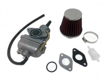ModCycles - Carburetor Kit MYK PZ20 LH Manual Choke for 50cc/110cc Honda Clone Engines.