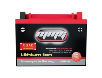 ModCycles - Lithium battery MMG6 QUAD - Replaces: YTX20L-BS,YTX20H-BS. CCA 420
