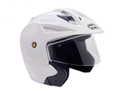 Open Face MMG Helmet. Model Crux. Color: Shiny White. *DOT APPROVED* ModCycles - Open Face MMG Helmet. Model Crux. Color: Shiny White. *DOT APPROVED*