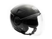 Open Face MMG Helmet. Model Blaze. Color: Shiny Black. *DOT APPROVED*