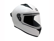 ModCycles - Full Face MMG Helmet. Model Bolt. Color: Shiny White. DOT APPROVED