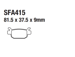 ModCycles - Brake Pads for: ITALICA Krypto 250, Vitacci Titan 250, GTX 250 Rear