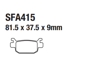 ModCycles - Brake Pads for: ITALICA Krypto 250 Rear