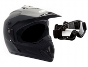 OFF Road MMG Helmet. Model 30. Color: Matte Black. *DOT APPROVED* *FREE GOGGLES INCLUDED*