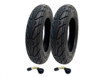 ModCycles - TIRE SET 3-50_10 Tubeless Street P124 + VALVE STEM SET