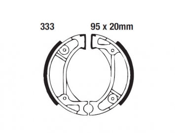 ModCycles - Brake Shoes for Honda Metropolitan - For Full list of application Click here and Check Fitment