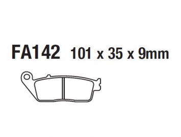 ModCycles - Brake Pads for KYMCO XCiting 250cc - For Full list of application Click here and Check Fitment