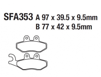 ModCycles - Brake Pads for Vespa Primavera 50cc - For Full list of application Click here and Check Fitment
