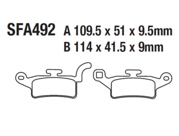 ModCycles - Brake Pads for YAMAHA YW 125 ZUMA - For Full list of application Click here and Check Fitment