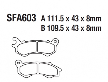 ModCycles - Brake Pads for HONDA PCX 125 - For Full list of application Click here and Check Fitment
