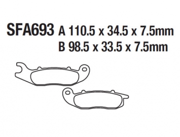 ModCycles - Brake Pads for HONDA PCX 125 S -  For Full list of application Click here and Check Fitment