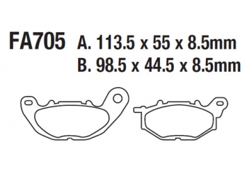 ModCycles - Brake Pads for: YAMAHA XMax 300 ABS - For Full list of application Click here and Check Fitment