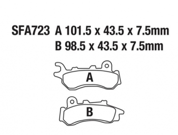 ModCycles - Brake Pads for HONDA PCX 150 WW-J - For Full list of application Click here and Check Fitment