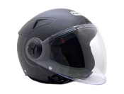 ModCycles - Open Face MMG Helmet. Model Blaze. Color: Matte Black. *DOT APPROVED*