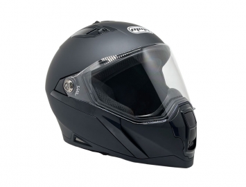 ModCycles - Full Face MMG Helmet. Model Mount. Color: MATTE BLACK . *DOT APPROVED* *Free mirror shield included*