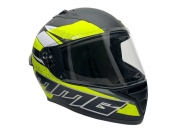 Full Face MMG Helmet. Model Bolt. Color: Matte Black/Neon Yellow. *DOT APPROVED*