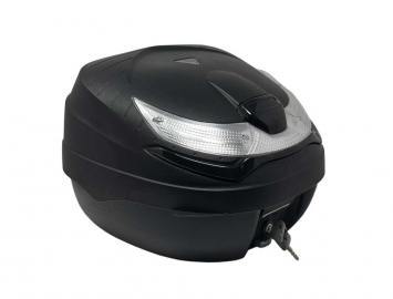 ModCycles - Luggage Box for Motorcycles/ Scooters - Size Medium Black/Grey 30Lts