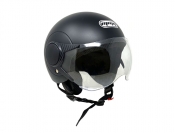 ModCycles - Open Face MMG Helmet. Model Atom. Color: Matte Black. *DOT APPROVED*