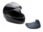 ModCycles - Full Face MMG Helmet. Model Gliss. Color: Shiny Black. *DOT APPROVED*