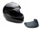 Full Face MMG Helmet. Model Gliss. Color: Shiny Black. *DOT APPROVED*