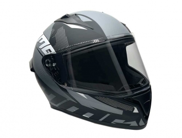 ModCycles - Full Face MMG Helmet. Model Bolt. Color: Matte Black/Gray. *DOT APPROVED*