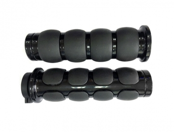 ModCycles - Aftermarket MMG Motorcycle Grip Set | Flat-End Black (1")