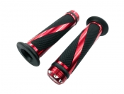 ModCycles - Aftermarket MYK Scooter Grip Set | Swirl Red (7/8")