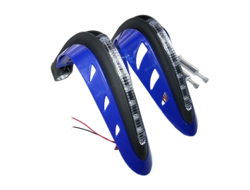 ModCycles - *CLEARANCE* MYK Universal hand guards for off road bikes *Blue Led* - BLUE