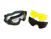 ModCycles - MYK Military style goggles - Includes Free extra SMOKE Shield and Free extra high visibility (yellow