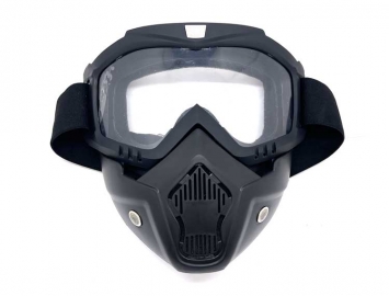 ModCycles - MYK detachable modular face mask shield with goggles