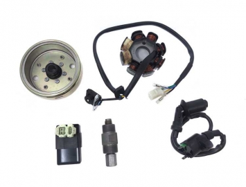 ModCycles - Ignition KIT 50cc 4T (Stator + Flywheel + Puller + HT Coil + CDI)